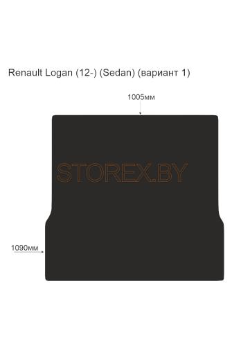 Renault Logan (12-) (Sedan) Багажник (вариант 1) copy