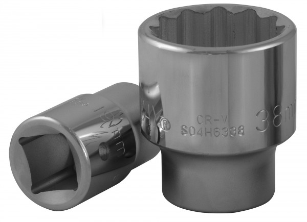 Головка торцевая S04H6338, 12-гранная, 3/4"DR, 38 мм