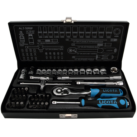 Licota ALT-5009F Набор торцевых головок 1/4" 43пр.