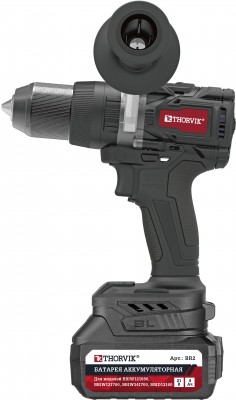 Дрель-шуруповерт ударная аккумуляторная бесщёточная 1/2"DR 21В 160 Нм Thorvik BBID12160