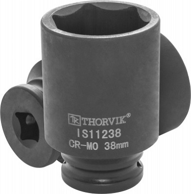 Головка торцевая ударная глубокая 1/2"DR, 38 мм Thorvik IS11238