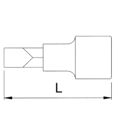 Licota H2SL045 Головка торцевая 1/4" с вставкой SL4,5