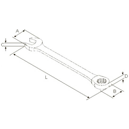GARWIN PRO 602105-15 Ключ комбинированный трещоточный 15 мм