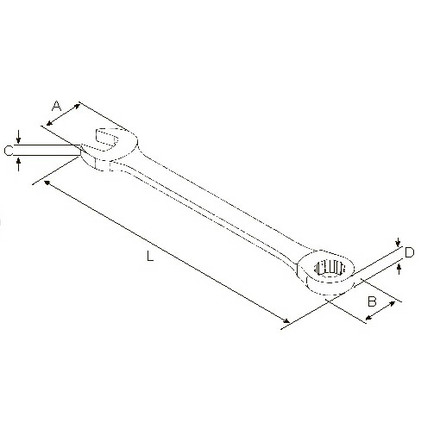 Licota ARW-12M13 Ключ комбинированный трещоточный гибкий 72 зуба 13 мм