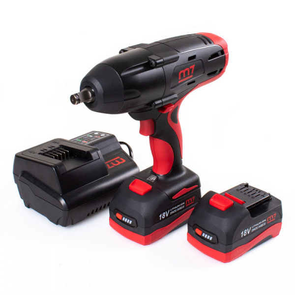 Гайковерт аккумуляторный ударный MIGHTY SEVEN DW-18502MB, 1/2", 1220 Нм, 18 В