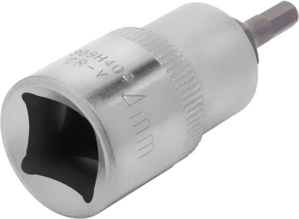 S09H404 Насадка торцевая 1/2"DR с вставкой-битой шестигранной, H4, 55 мм