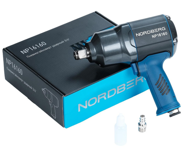 Пневмогайковерт ударный NORDBERG NP16160, 3/4", 2000Нм