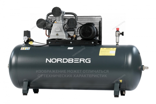 Компрессор поршневой с ременной передачей NORDBERG NCP500/1000-16 (380В, ресив. 500л, 1000л/мин)
