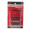 Набор бит JTC-5364 (1/4", TORX, HEX, SPANNER, с магнитным держателем, 33 предмета в боксе)
