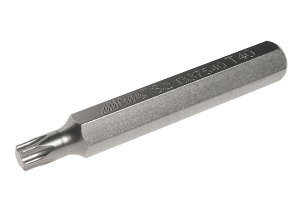 Бита TORX удлиненная JTC-1337540 (Т40х75 мм, 10 мм, S2)