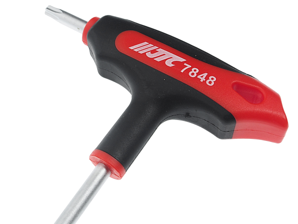 Ключ TORX Т-образный T30H с отверстием JTC-784830