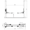 Двухстоечный подъемник THINKCAR TVL 240