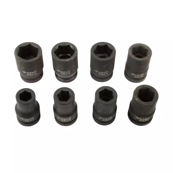 Набор ударных головок GARWIN PRO 626556-8 (1", 80 мм, 8 пр. 22-41 мм)
