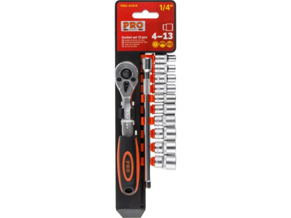 Набор головок 1/4" 4-13мм 12предм. PRO STARTUL (PRO-41414)