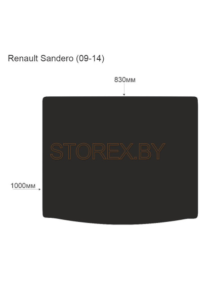 Renault Sandero (09-14) Багажник copy