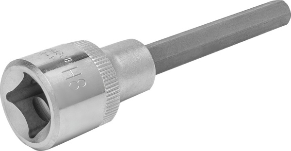 S09H4308 Насадка торцевая 1/2"DR с вставкой-битой шестигранной, H8, 100 мм