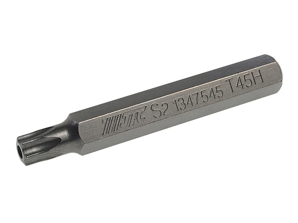 Бита TORX удлиненная JTC-1347545 (Т45Hх75 мм, 10 мм, S2)