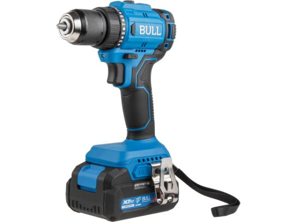 Аккум. дрель-шуруповерт BULL SR 1803 в чем. XLTpro БЕСЩЕТ., 2x2 А*ч, 18 В, 45 Н*м, БЗП 10 мм