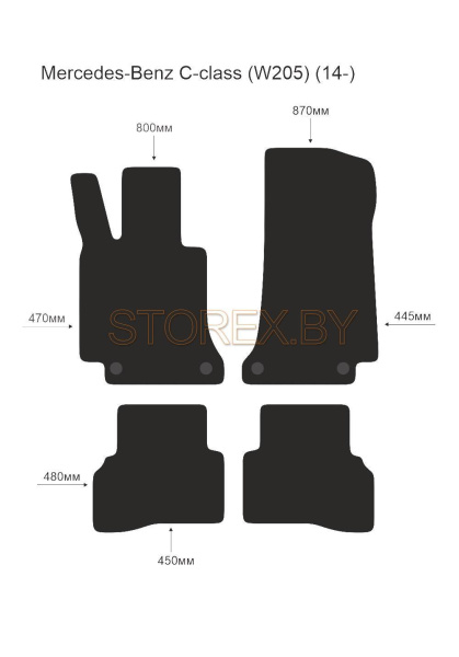 Mercedes-Benz C-class (W205) (14-) copy