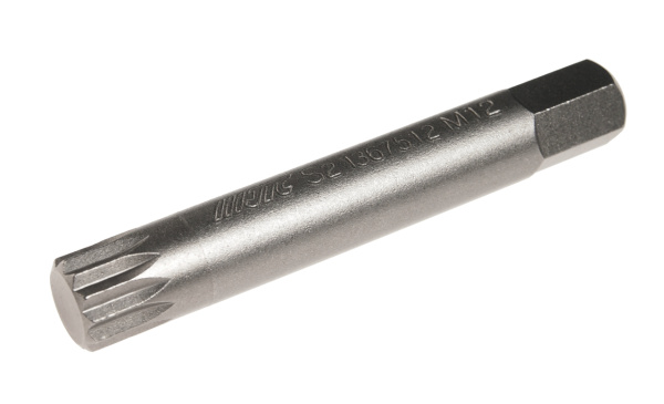 Бита SPLINE удлиненная JTC-1367512 (M12х75 мм, 10 мм, S2)