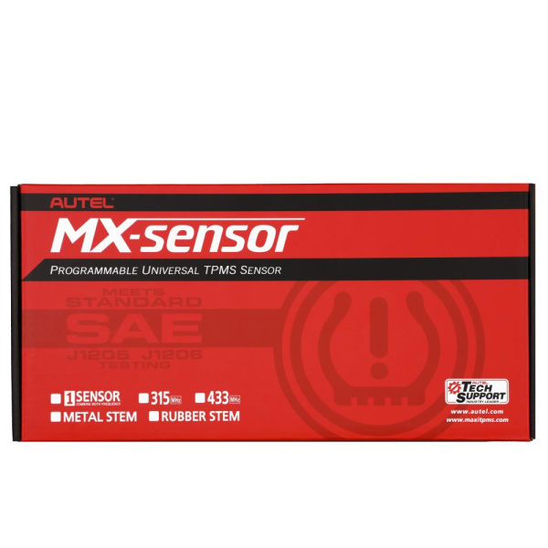 Датчик TPMS Autel MX-1 433МГц+315МГц, быстрофиксируемый, программируемый, универсальный, серебристый