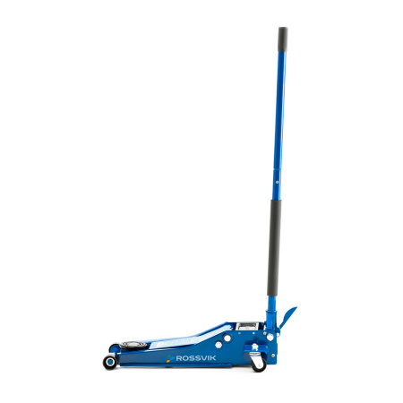 Домкрат подкатной ROSSVIK V3 LOW PROFILE TH32505B (с педалью, г/п 3,0 т, 75-505 мм)