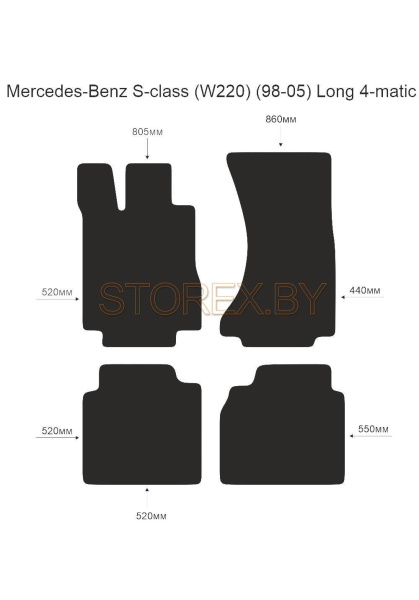 Mercedes-Benz S-class (W220) (98-05) Long 4-matic copy
