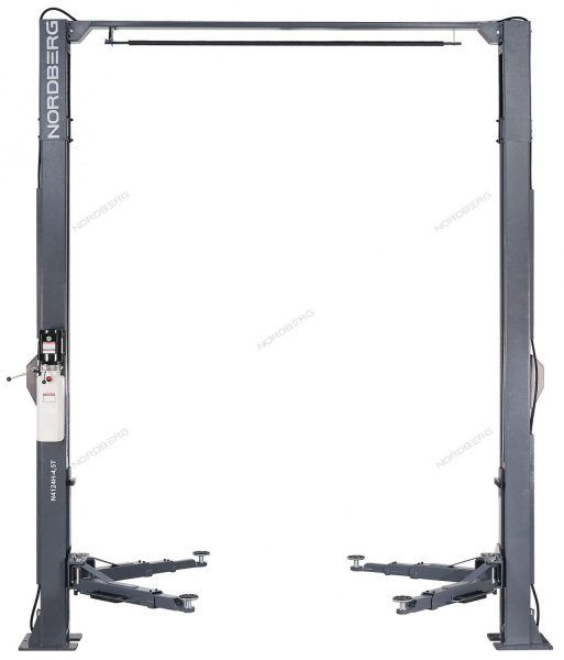 Подъемник двухстоечный с верхней синхронизацией NORDBERG N4124HM-4,5G (4,5 т, 380 V)