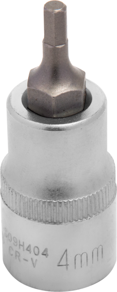 S09H404 Насадка торцевая 1/2"DR с вставкой-битой шестигранной, H4, 55 мм