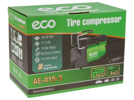 Компрессор автомобильный ECO AE-015-3