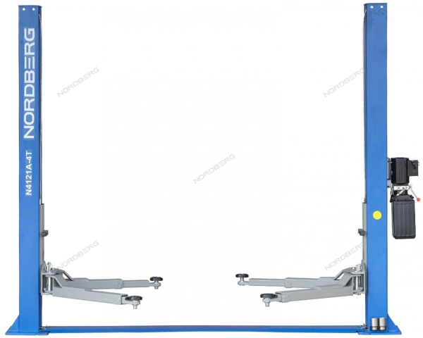 Подъемник двухстоечный 220V 4т асимметричный NORDBERG N4121A-4T-220V