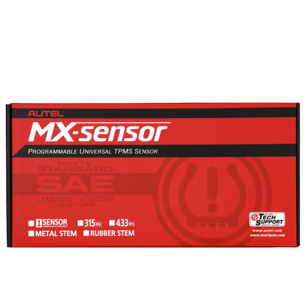 Датчик TPMS Autel MX-1 433МГц+315МГц, быстрофиксируемый, металл., серебристый, 60 шт.