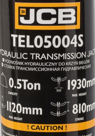 Стойка трансмиссионная гидравлическая 0.5т (h min-112см,h max -193см)