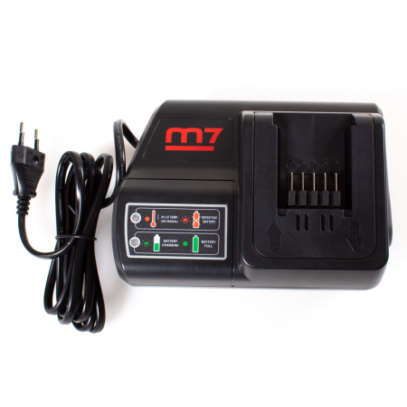 Аккумуляторный шуруповерт MIGHTY SEVEN DS-201AP, 18 В, 4 предмета, кейс, в комплекте набор бит