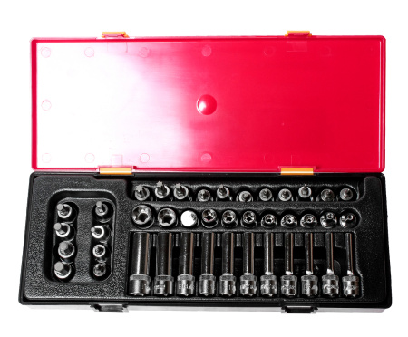 Набор головок торцевых JTC-K3411 (3/8", TORX, HEX, 41 предмет в кейсе)