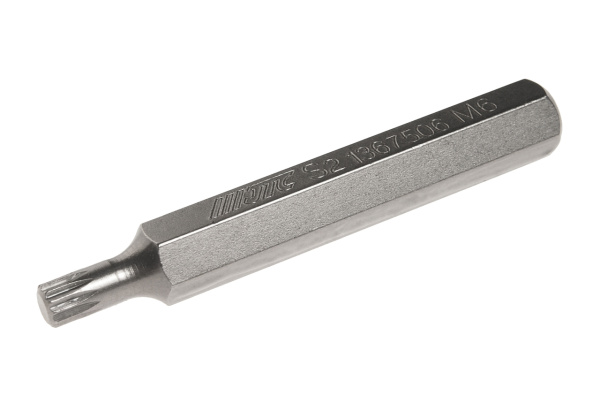 Бита SPLINE удлиненная JTC-1367506 (M6х75 мм, 10 мм, S2)