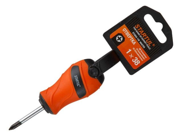 Отвертка "+" №1  38мм PH STARTUL MASTER (ST3055-130)