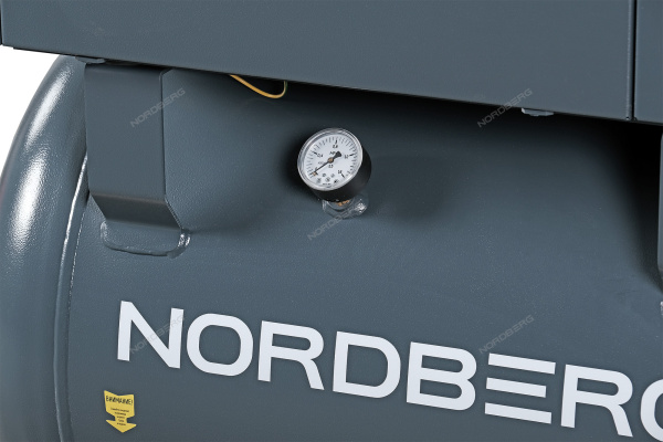 Компрессор винтовой, 7,5кВт, 10Бар, 1000л/мин, ресивер 270л NORDBERG NCS270/1000-10