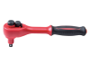 Трещотка диэлектрическая KING TONY 2771VE-55, 1/4", 150 мм, 24 зубца, флажковая с кнопкой и фиксатором