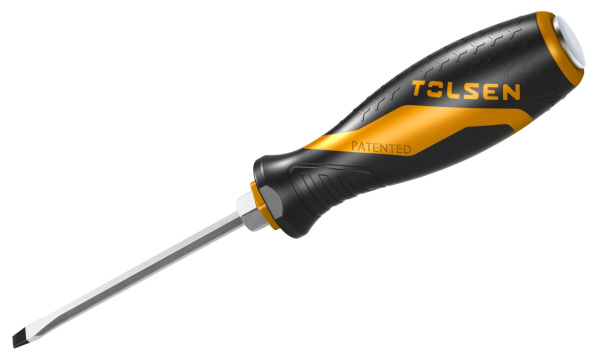 Отвертка шлицевая "GRIPro" Slotted 5,5 мм 75 мм силовая TOLSEN TT20111