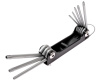 Набор ключей TORX Т9Н-Т40Н складных с отверстием JTC-3503 (8 предметов)