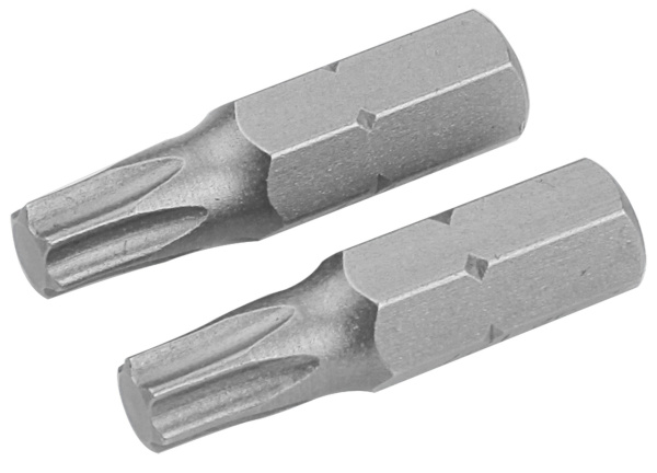 Набор вставок (бит) торцевых 1/4" Torx T30 25 мм 2 предмета TOLSEN TT20226