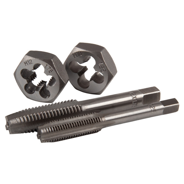 Набор метчиков и плашек SK-5 M3-M12, 1/8"-1/2", кейс, 75 предметов, в комплекте набор пассатижей МАСТАК 351-00075CP