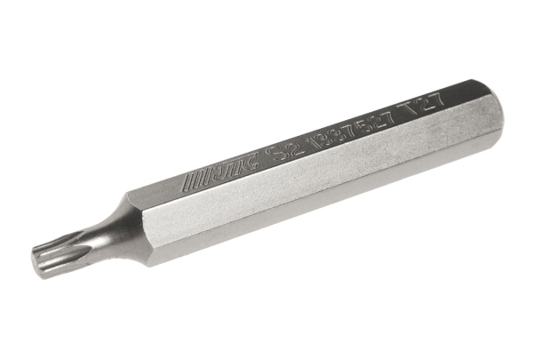 Бита TORX удлиненная JTC-1337527 (Т27х75 мм, 10 мм, S2)