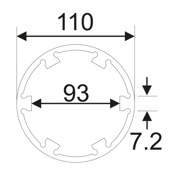 Головка ступичная для оси передней JTC-5268 (6Т, d=110 мм, L=80 мм, MAN TGA, V9-82L-01)