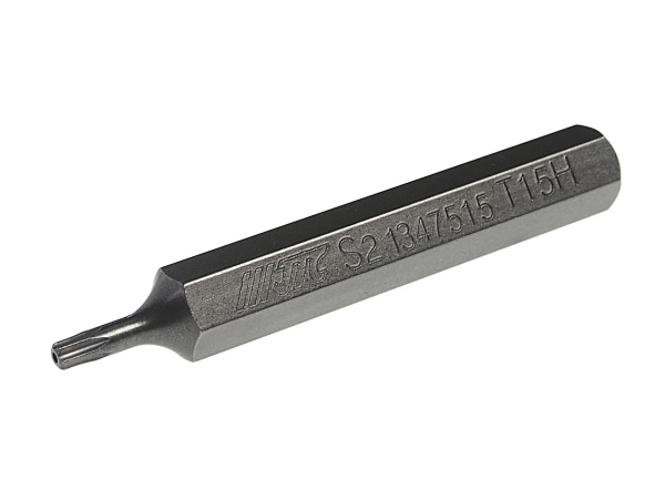 Бита TORX удлиненная JTC-1347515 (Т15х75 мм, 10 мм, S2)