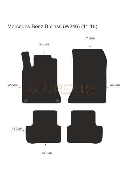 Mercedes-Benz B-class (W246) (11-18) copy