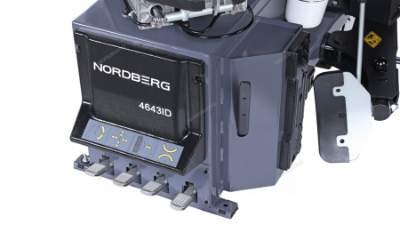 Станок шиномонтажный автомат инверторный NORDBERG 4643ID (стол с накладками, 220 В, серый)