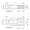 Licota P2008L Головка торцевая глубокая spline 1/4" 8 мм