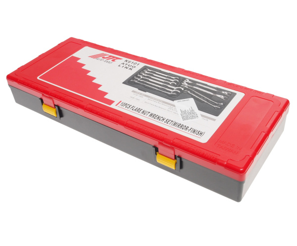 Набор ключей разрезных с зеркальной полировкой JTC-K6101 (10 предметов в кейсе)